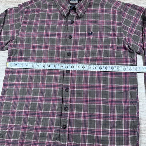 Southern Marsh Flannel Shirt Men's Large L Plaid Button Down Corduroy Flip Cuff - Picture 7 of 9