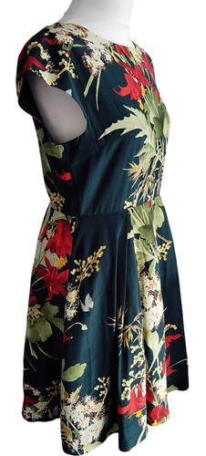 Ted Baker Size 4 Floral Silk Dress - #09GA