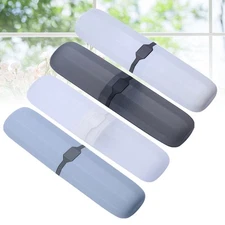 4 PCS Toothbrush Container Holder Travel Case Portable Protectors