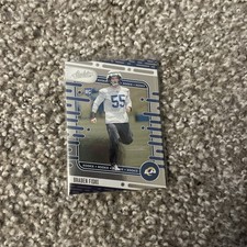 2024 Panini Absolute Braden Fiske Rookie 139 Base Los Angeles Rams RC Football