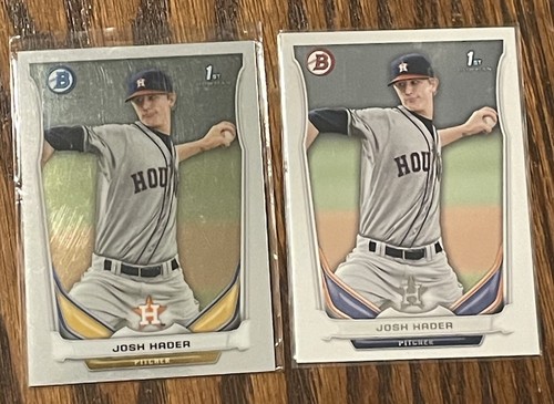 Josh Hader 2014 1° Bowman Cromo e Carta RC Lotto di 2 SPEDIZIONE GRATUITA - Foto 1 di 4