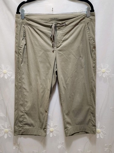 Columbia Damen Large Khaki Hose Cropped Capri Robust Utility Outdoor Relaxed