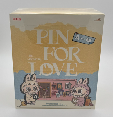 PICK YOUR LETTER! LABUBU Pin For Love Letter Pendant (A-M