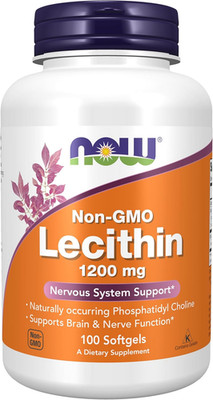 NOW Supplements, Lecithin 1200 Mg with Naturally Occurring Phosphatidyl Choline,