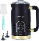 Milk Frother, 4-In-1 Electric Foam Maker with Touchscreen & Temp Display, Hot & 