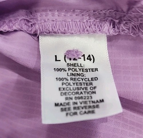 Magellan Outdoors Girls' Short Sleeve Purple Dress Size L ( 12-14) Moisture Wick - Picture 8 of 9