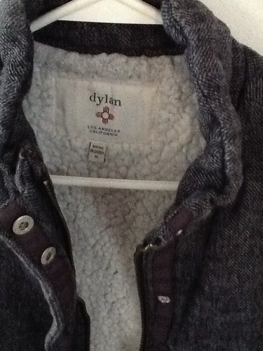 DYLAN WESTE WINTER GR. M LOS ANGELES DRUCKKNOPF, GEFÜTTERT, GRAU 060424B - Bild 5 von 5