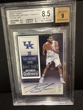 2015-16 Panini Contenders Draft KARL-ANTHONY TOWNS #124 Autograph /99 Knicks