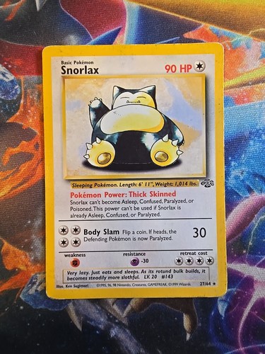 Pokemon Snorlax 27/64 Jungle Unlimited Non Holo Rare  - Bild 1 von 2