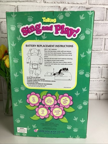 Vintage Lovee sprechende Sing and Play blonde 12 Zoll Puppe mit Tieren NEU - Bild 7 von 14
