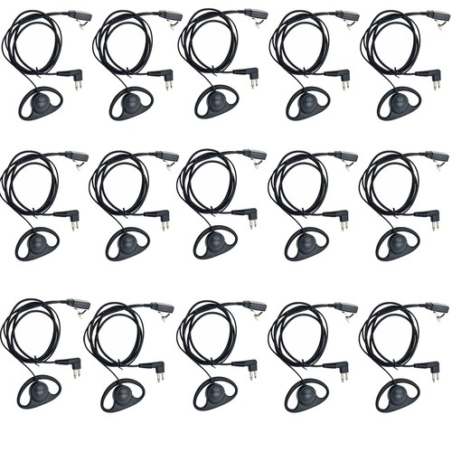5/10/15x D Auricular Auricular Auriculares Micrófono Para Motorola Radio Walkie Talkie 2 Pines - Imagen 13 de 16