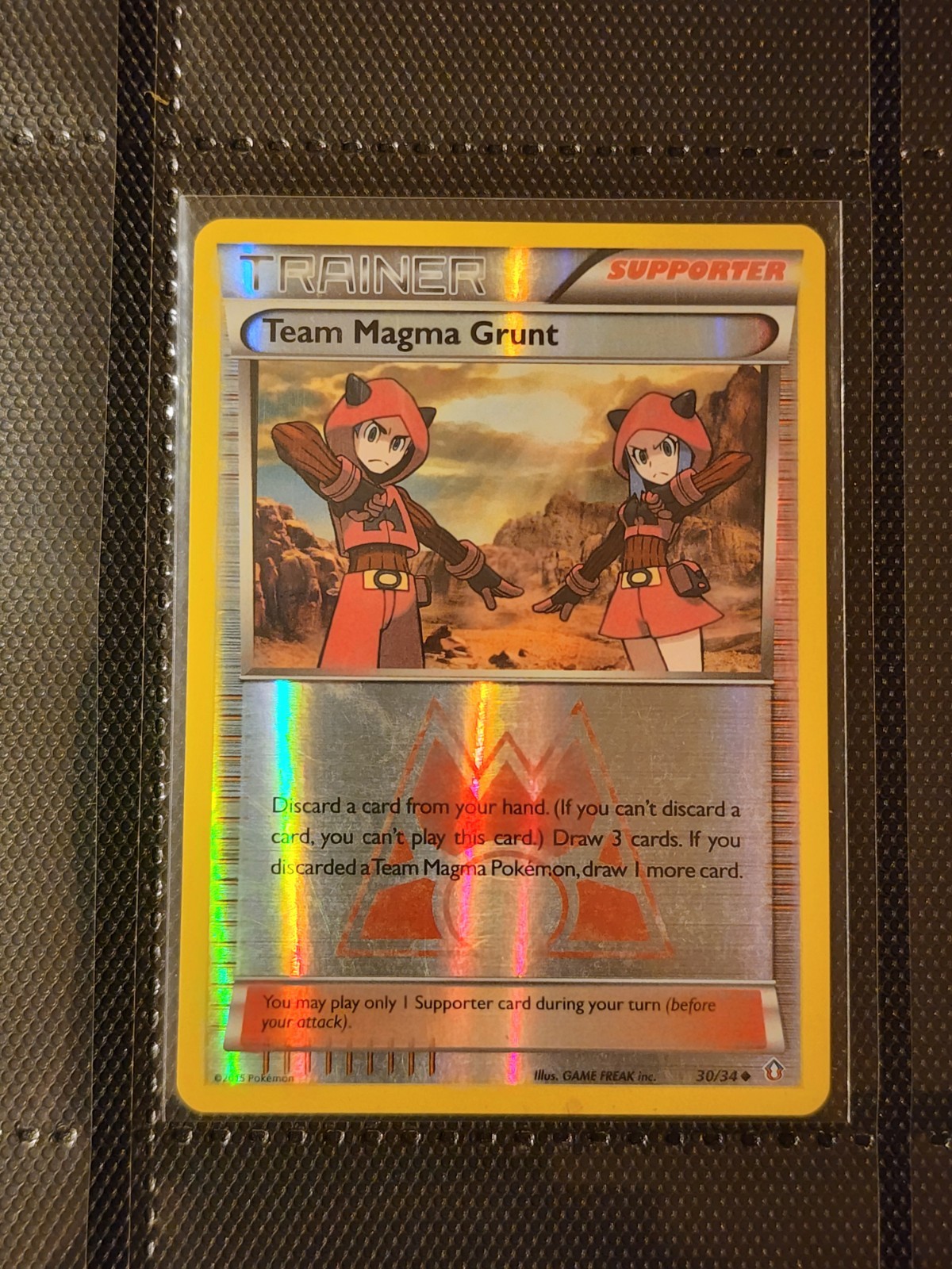 Team Magma Grunt - 30/34 - Uncommon - Reverse Holo Pokemon TCG