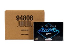 JAMES BOND BLACK DIAMOND TRADING CARDS HOBBY 10-BOX CASE (UPPER DECK 2023)