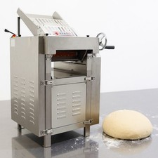 110V Stainless Steel Dough Sheeter Dough Press Machine Adjustable Dough Thicknes