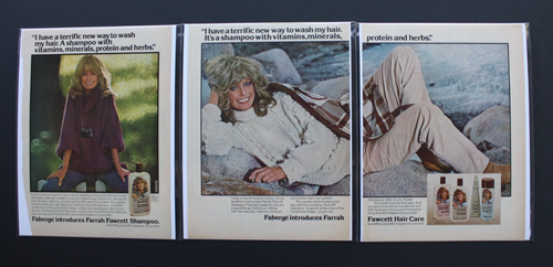 1978 Farrah Fawcett Faberge Shampoo Conditioner Hair Spray Magazine Ads Pages - Picture 2 of 22