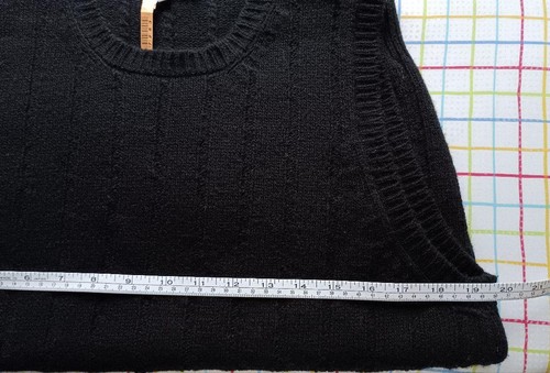 Margaret Howell Wool Cashmere Knit Vest Scotland Black L Unisex F/S - Picture 8 of 13