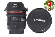  TOP MINT Canon EF 8-15mm F4 L USM Fisheye Zoom Lens EW-77 Hood From JAPAN 0863