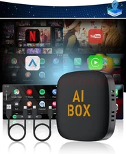 5 in 1 Android 13 AI Box Wireless Android Auto & CarPlay Adapter with Youtube