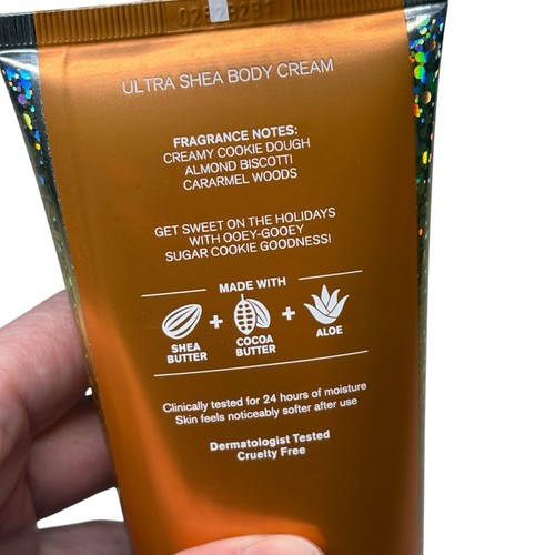Crema corporal hidratante 24 horas Christmas Cookies Bath & Body Works 8 oz rara nueva - Imagen 4 de 4