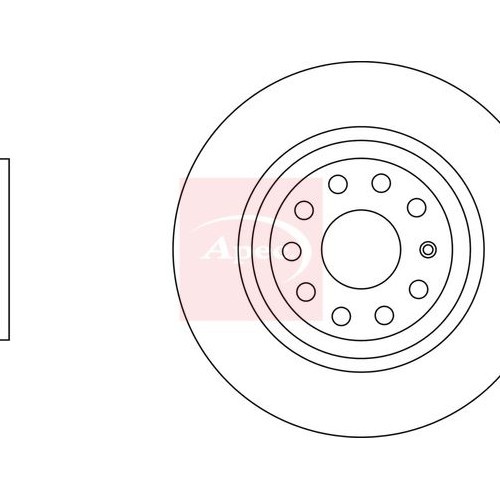 For VW GOLF VII 2012 to 2021 BRAKE DISC (REAR) (SINGLE) DSK2460