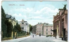 Czech Gablonz Jablonec - Theater Vicinity 1921 cover on uncommon view postcard