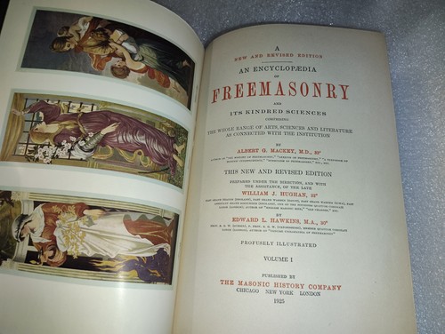 Vintage 1925 Enzyklopädie der Freimaurerei Mackey Hawkins Hardcover Freimaurer A-L - Bild 7 von 8