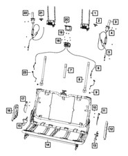 Genuine Mopar Mechanism Active Head Restrain 68515598AA