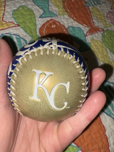 KC Royals Souvenir Collectible Baseball MLB-Rawlings Kansas City Gold Blue - Picture 16 of 16
