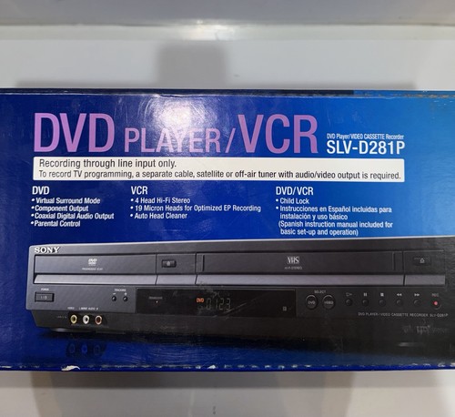 Sony SLV-D281P Lettore combinato DVD VCR sigillato in fabbrica mai aperto - Foto 4 di 4