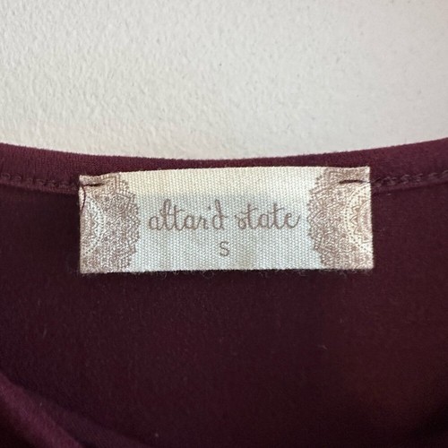 Vestido Borgoña Manga Larga - Detalle Nudo Estado Altard Bodycon Informal - Imagen 3 de 9