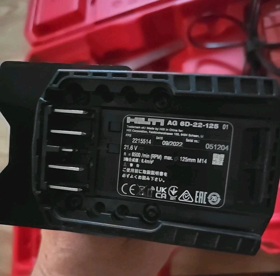 Hilti-AG6D-22 NURON Akku-Winkelschleifer Sehr GuteZust+Akku+Ladegerät mit Koffer - Bild 3 von 4