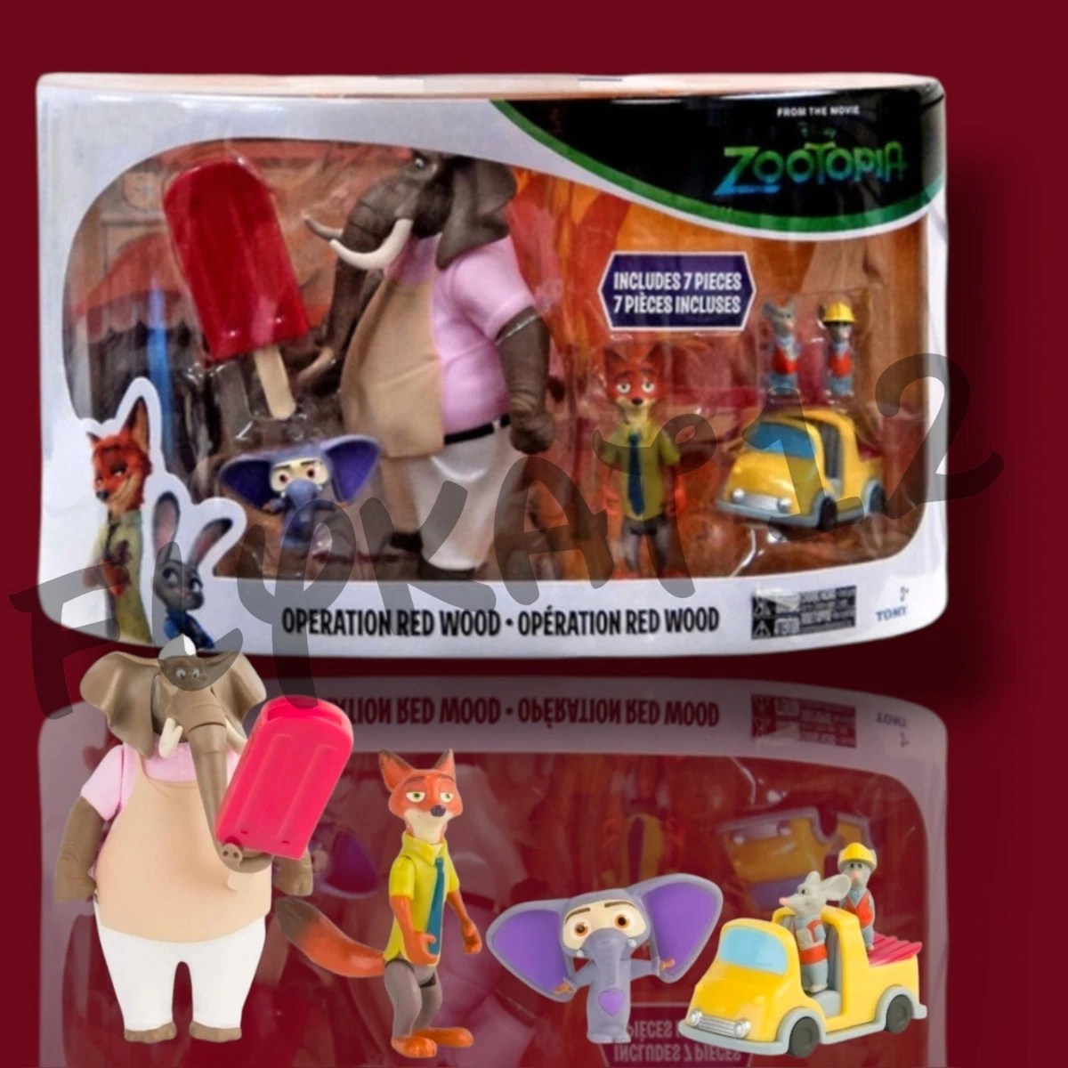 Disney Zootopia Operation Red Wood Exclusive Mini Figure 7-Pack