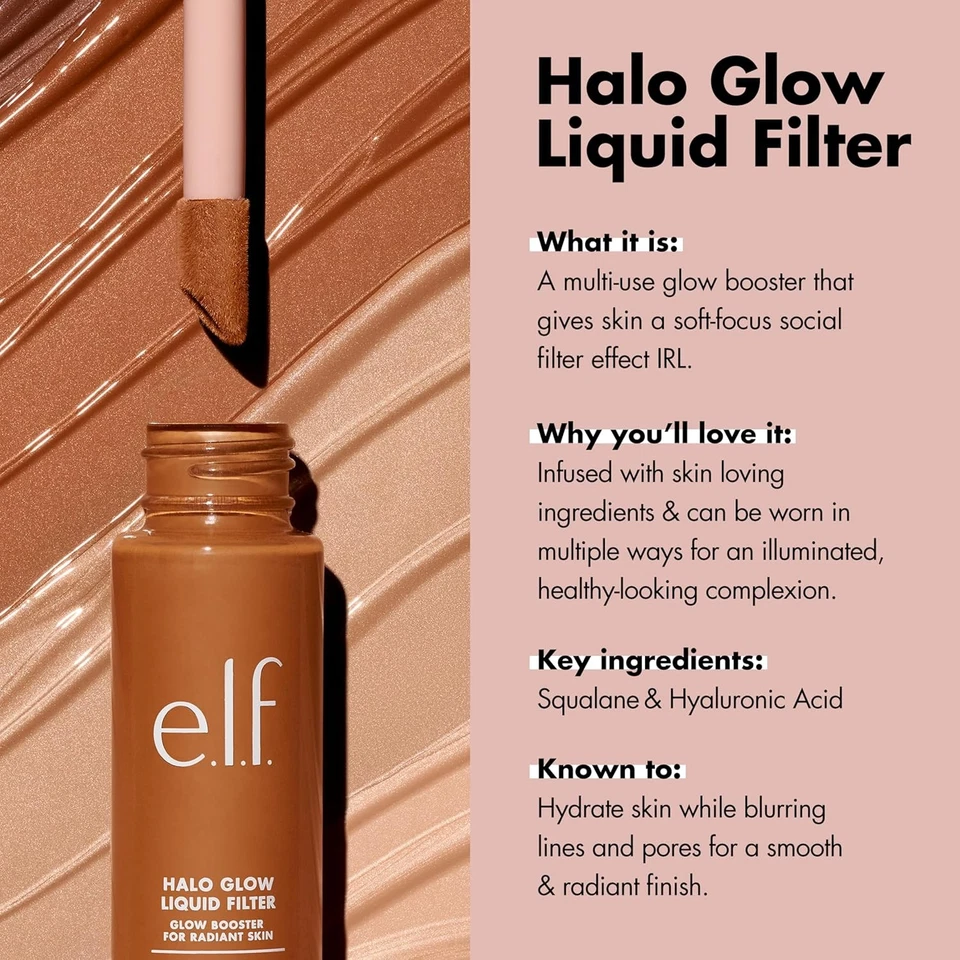 e.l.f. Halo Glow Liquid Filter, Complexion 32.5 ml (Pack of 1), Light Fairo-  - Image 3 of 4