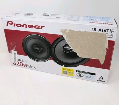 Pioneer TS-A1671F 3-Way Coaxial Car Speakers Pair 6.5'' 320W 4 Ohm Enhanced Bass