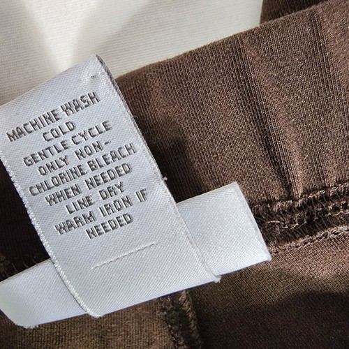 Weiche Umrandung Damen Leggings Größe Large Petite LP braun Strick Pull-On Stretch - Bild 7 von 7