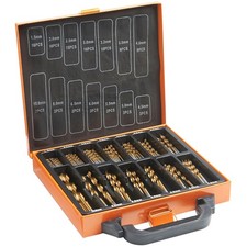 HSS Metal Drill Bit Set with Carry Case Organiser 99 Pcs 1.5-10 mm High Speed