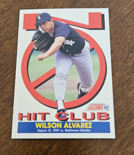 1992 Score Baseball Wilson Alvarez No Hit Club #428 Chicago White Sox - Picture 1 of 2