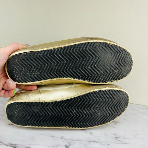 Zapatillas Golden Goose Superstar de cuero blancas y doradas para mujer talla 8” - Imagen 8 de 11