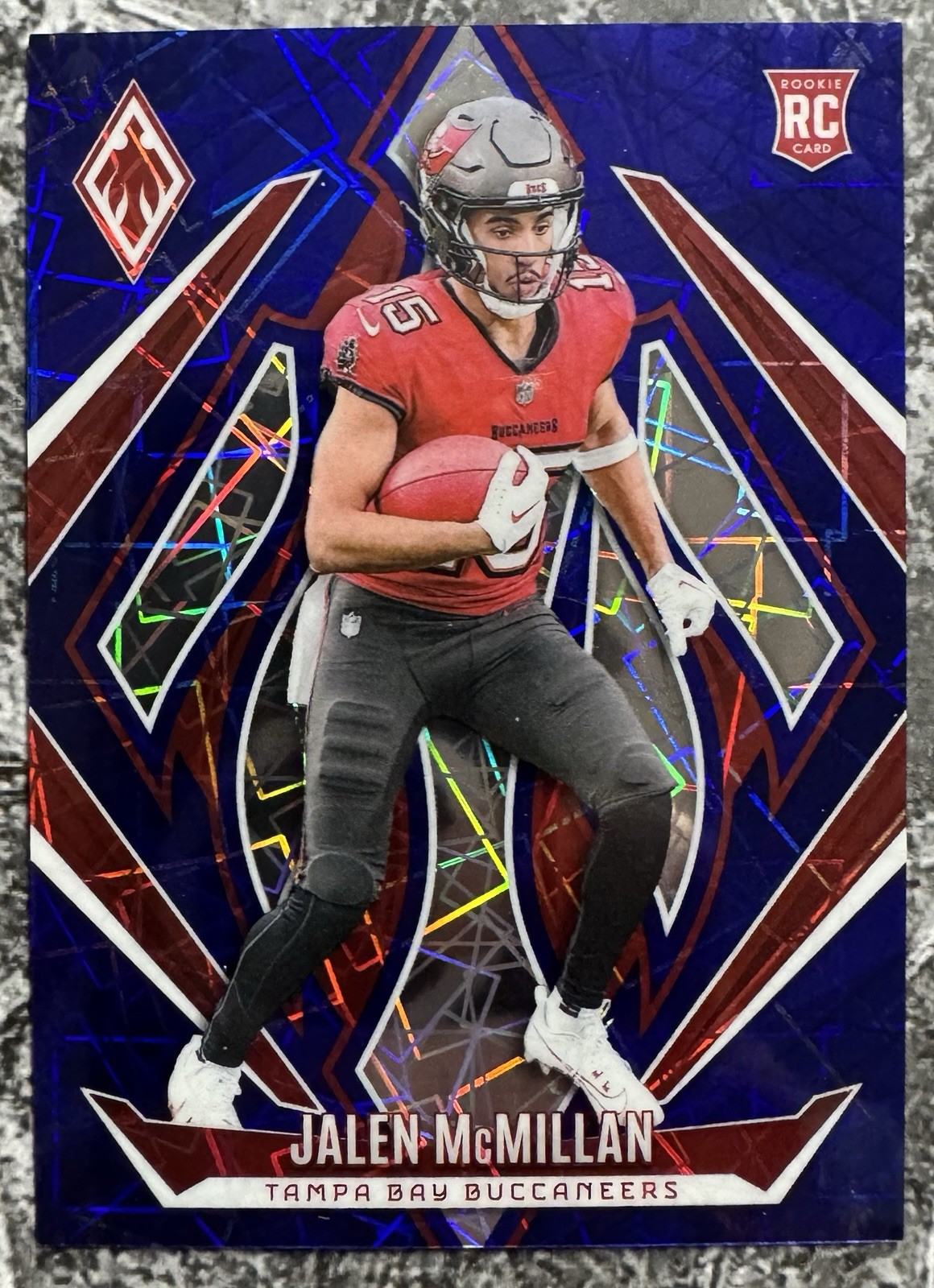 2024 Panini Phoenix Jalen McMillan #189 Blue Lazer  /125 RC