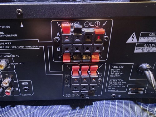PIONEER VSX-305 AUDIO VIDEO STEREO RECEIVER - 5.1 CHANNELS - VTG 1996 WORKING!! - Picture 12 of 15