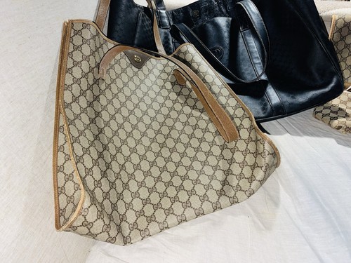Konvolut Posten 4 Vintage & Y2K Gucci GG Taschen Tragetaschen Handtaschen reparaturbedürftig - Bild 2 von 24