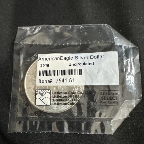 2016 US Mint 1 Oz Uncirculated .999 Silver American Eagle Dollar