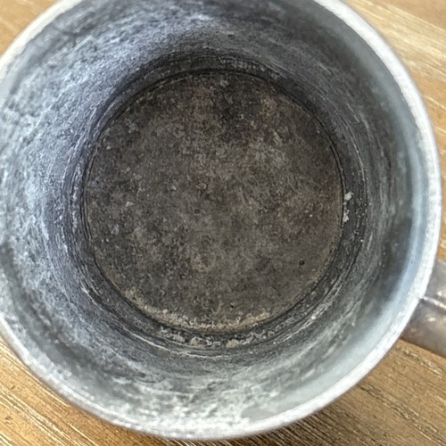Vtg RWP Pewter Cup Stein Tankard Fancy Handle Not Stamped - Picture 10 of 12