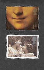 Smiles Greetings stamps 2 x 1st Class mnh Great britain