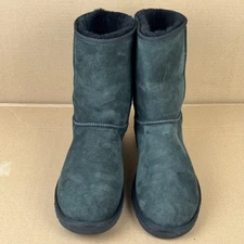 UGG Classic Short Black Suede Shearling Boots Unisex US 16 / EU 50.5 NEW