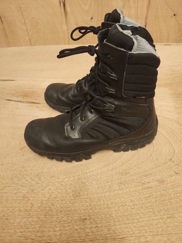 Bates Mens Tactical 8" Military Side Zip Black Leather Boots E03888 Size 11.5 - Picture 2 of 11