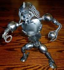 Custom 11" Tall Nuts & Bolts, Scrap Metal Welded Heavy Predator Figure