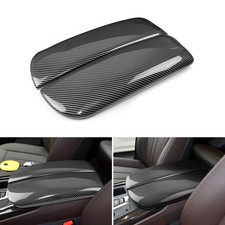 2x ABS Kohlefaser Konsole Armlehne Aufbewahrung Trim für BMW X5 X6 F15 F16 14-19