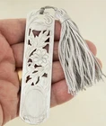 Vintage LUNT Sterling Silver 925 Floral Design Bookmark  w/ Tassel 4"; 17.5 g
