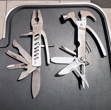 2  MultiTtools Stainless Steel Hammer and Pliers 14 Total Uses